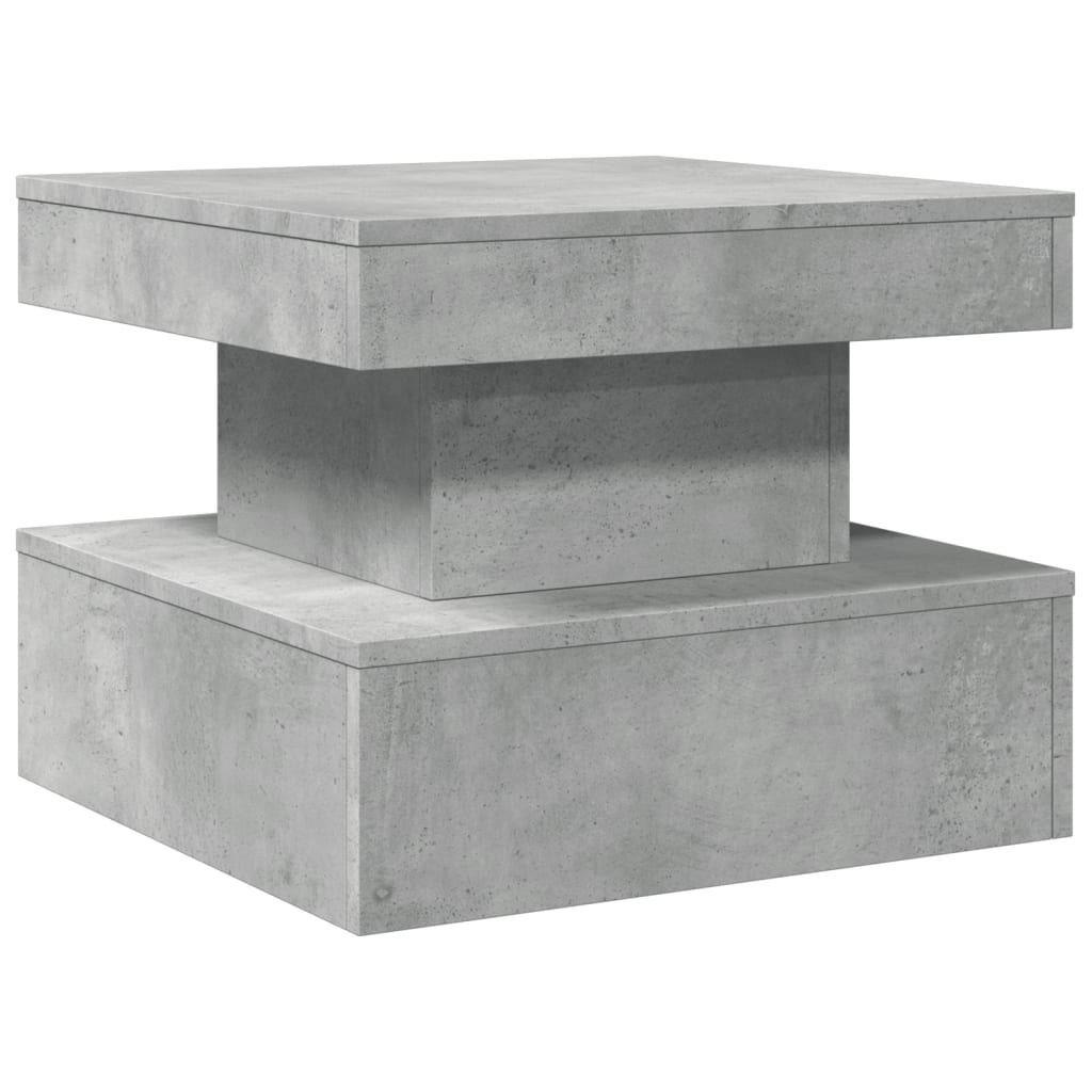 Salontafel met LED-verlichting 50x50x40 cm betongrijs is nu te koop bij PeponiXL, paradijselijk wonen!