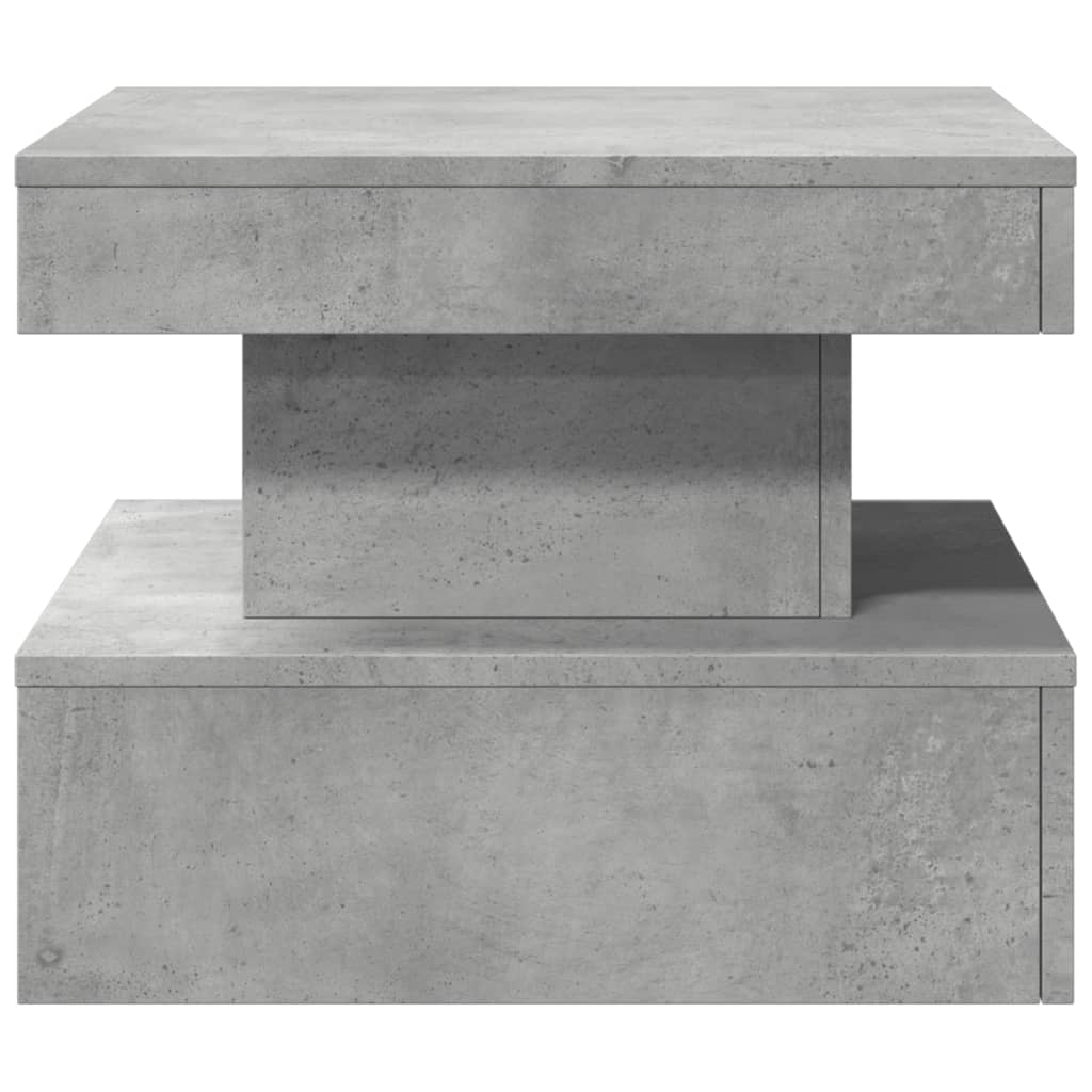 Salontafel met LED-verlichting 50x50x40 cm betongrijs is nu te koop bij PeponiXL, paradijselijk wonen!