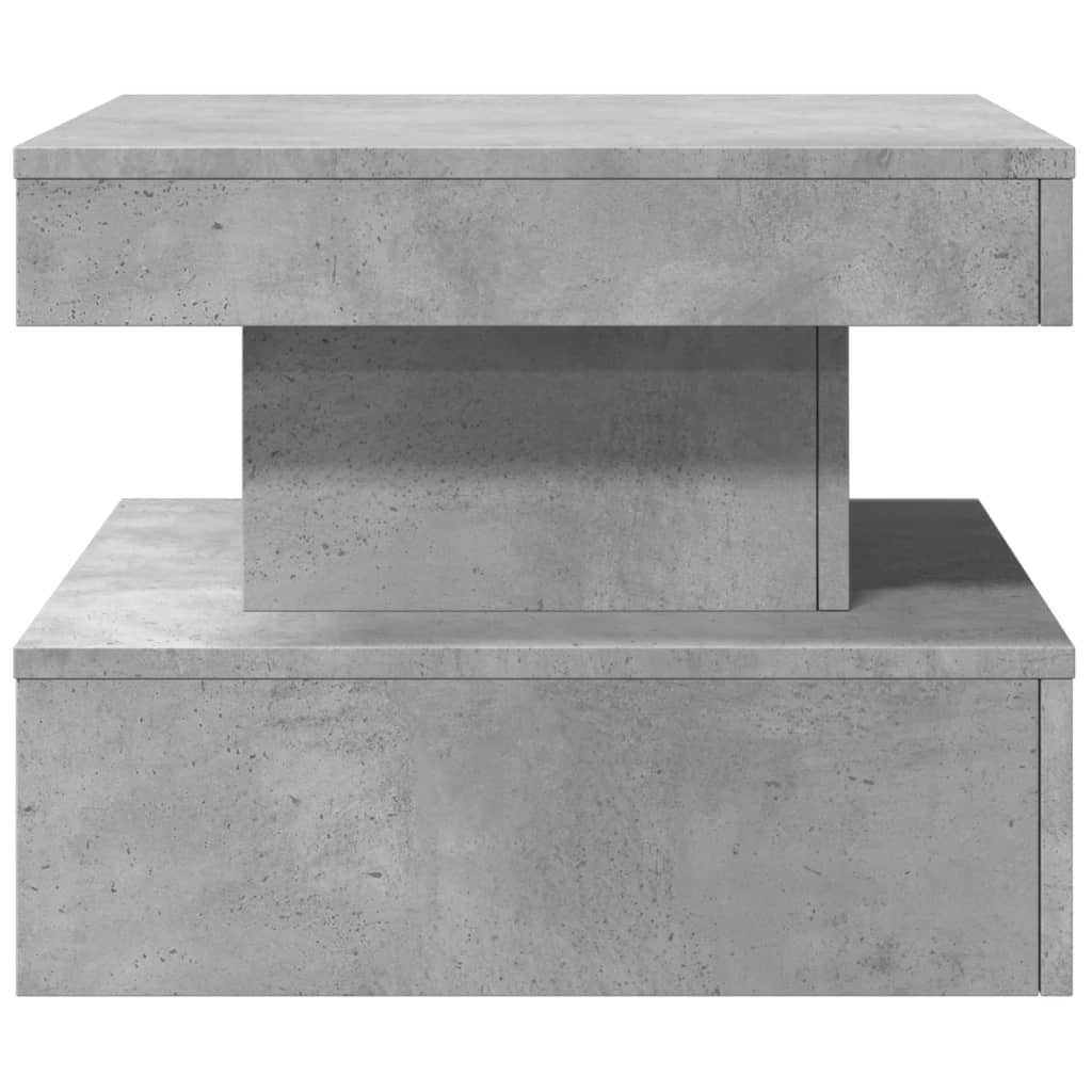 Salontafel met LED-verlichting 50x50x40 cm betongrijs is nu te koop bij PeponiXL, paradijselijk wonen!