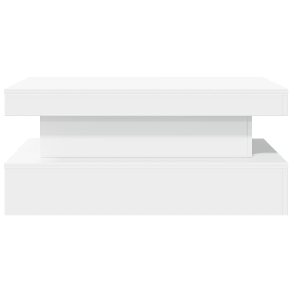 Salontafel met LED-verlichting 90x50x40 cm wit is nu te koop bij PeponiXL, paradijselijk wonen!