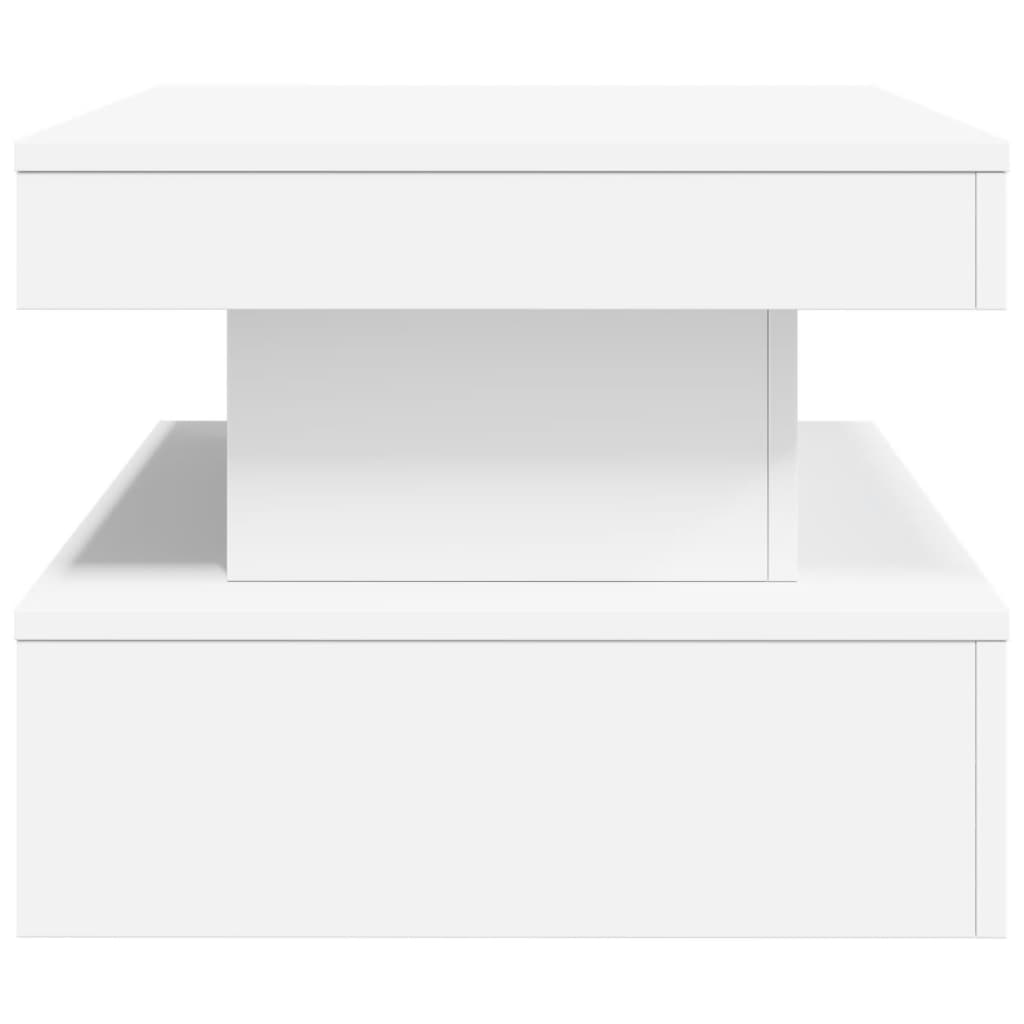 Salontafel met LED-verlichting 90x50x40 cm wit is nu te koop bij PeponiXL, paradijselijk wonen!