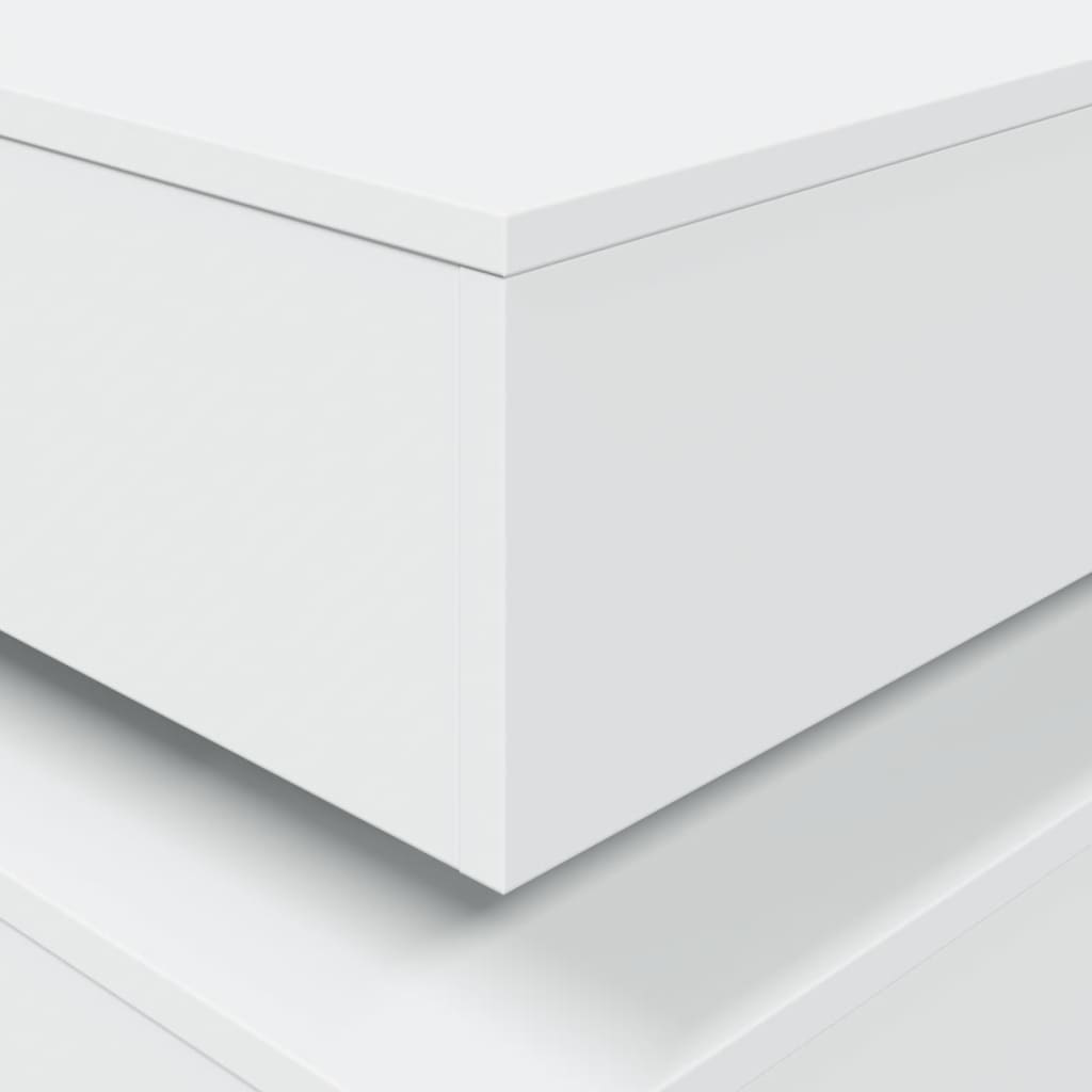 Salontafel met LED-verlichting 50x50x40 cm wit is nu te koop bij PeponiXL, paradijselijk wonen!