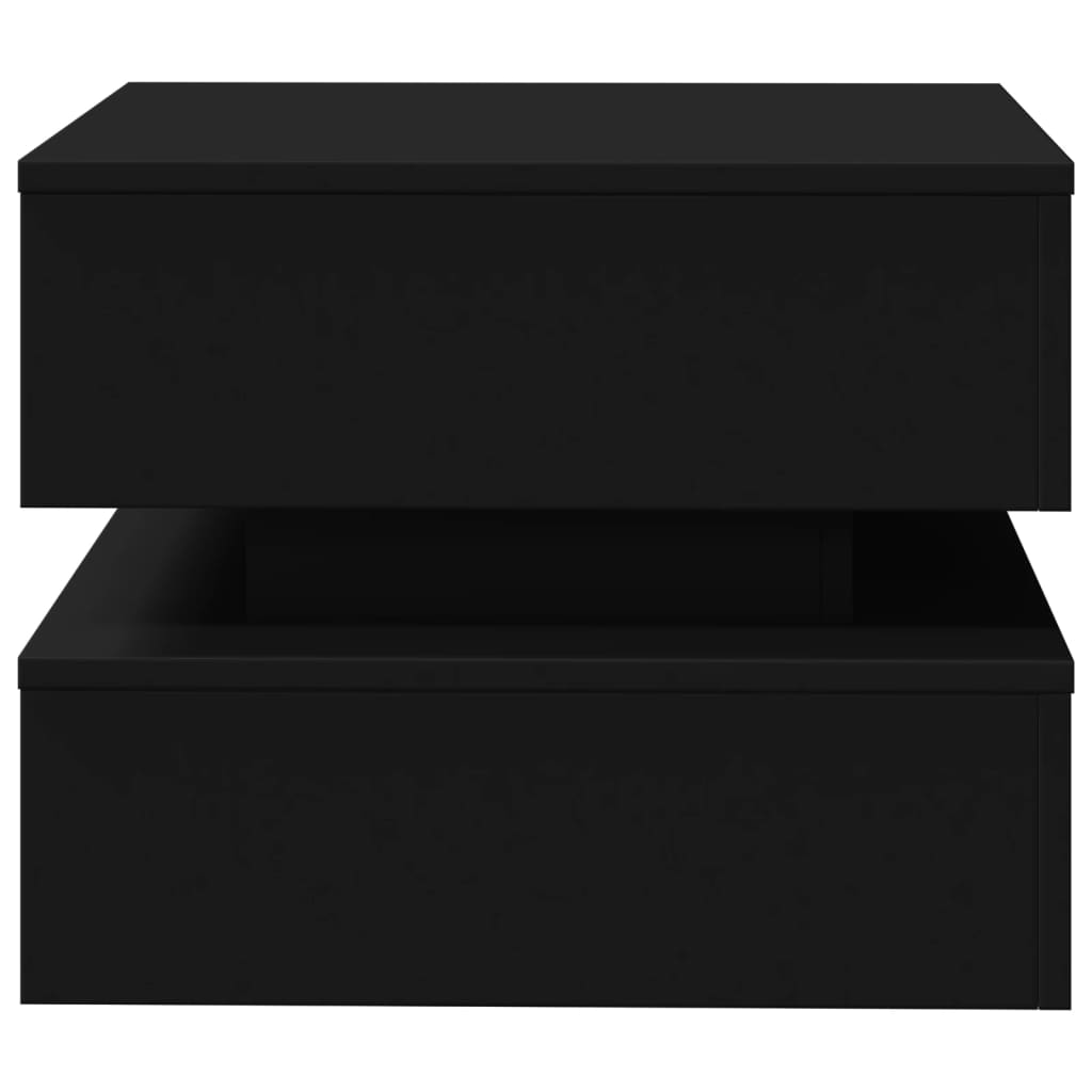 Salontafel met LED-verlichting 50x50x40 cm zwart is nu te koop bij PeponiXL, paradijselijk wonen!