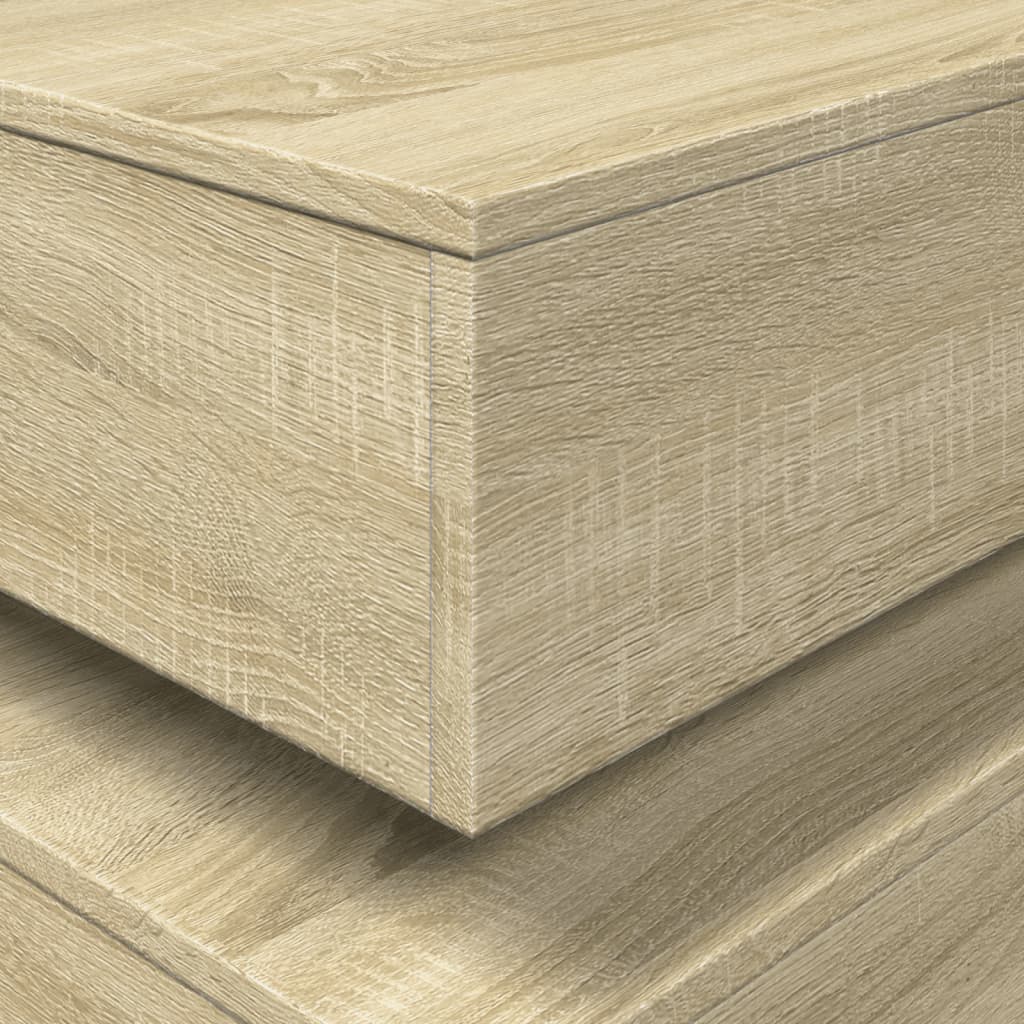 Salontafel met LED-verlichting 50x50x40 cm sonoma eiken is nu te koop bij PeponiXL, paradijselijk wonen!