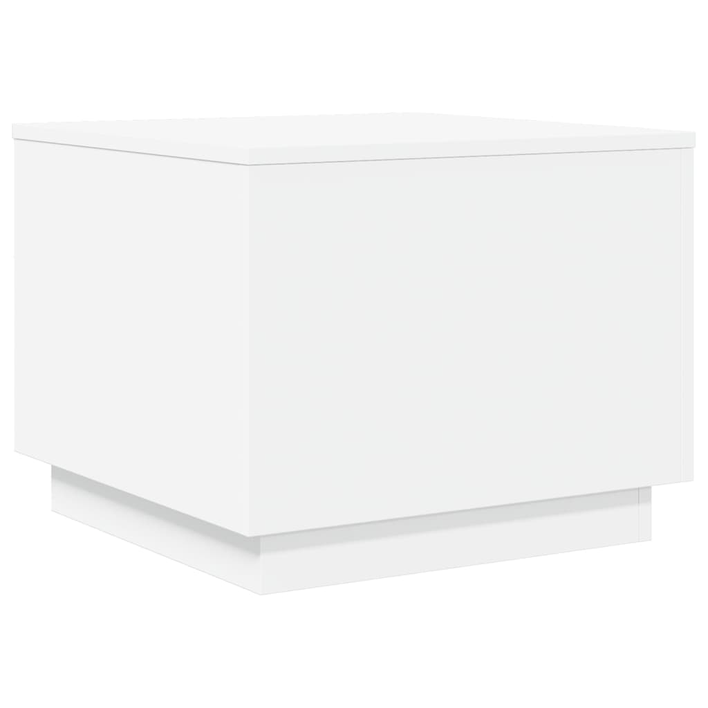 Salontafel met LED-verlichting 50x50x40 cm wit is nu te koop bij PeponiXL, paradijselijk wonen!