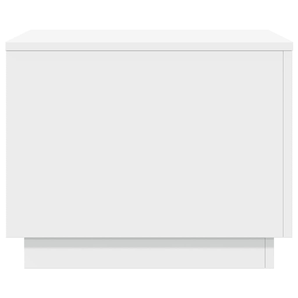 Salontafel met LED-verlichting 50x50x40 cm wit is nu te koop bij PeponiXL, paradijselijk wonen!