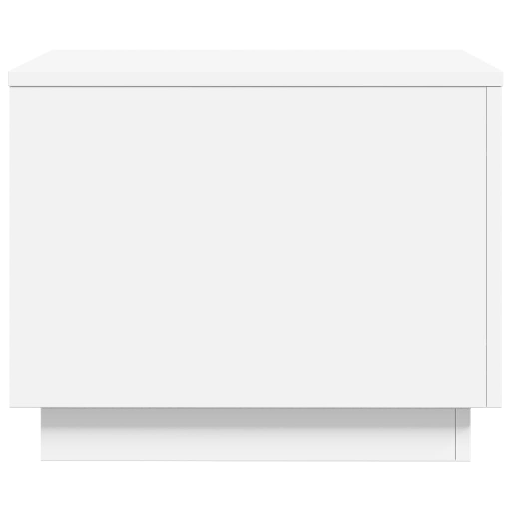 Salontafel met LED-verlichting 50x50x40 cm wit is nu te koop bij PeponiXL, paradijselijk wonen!