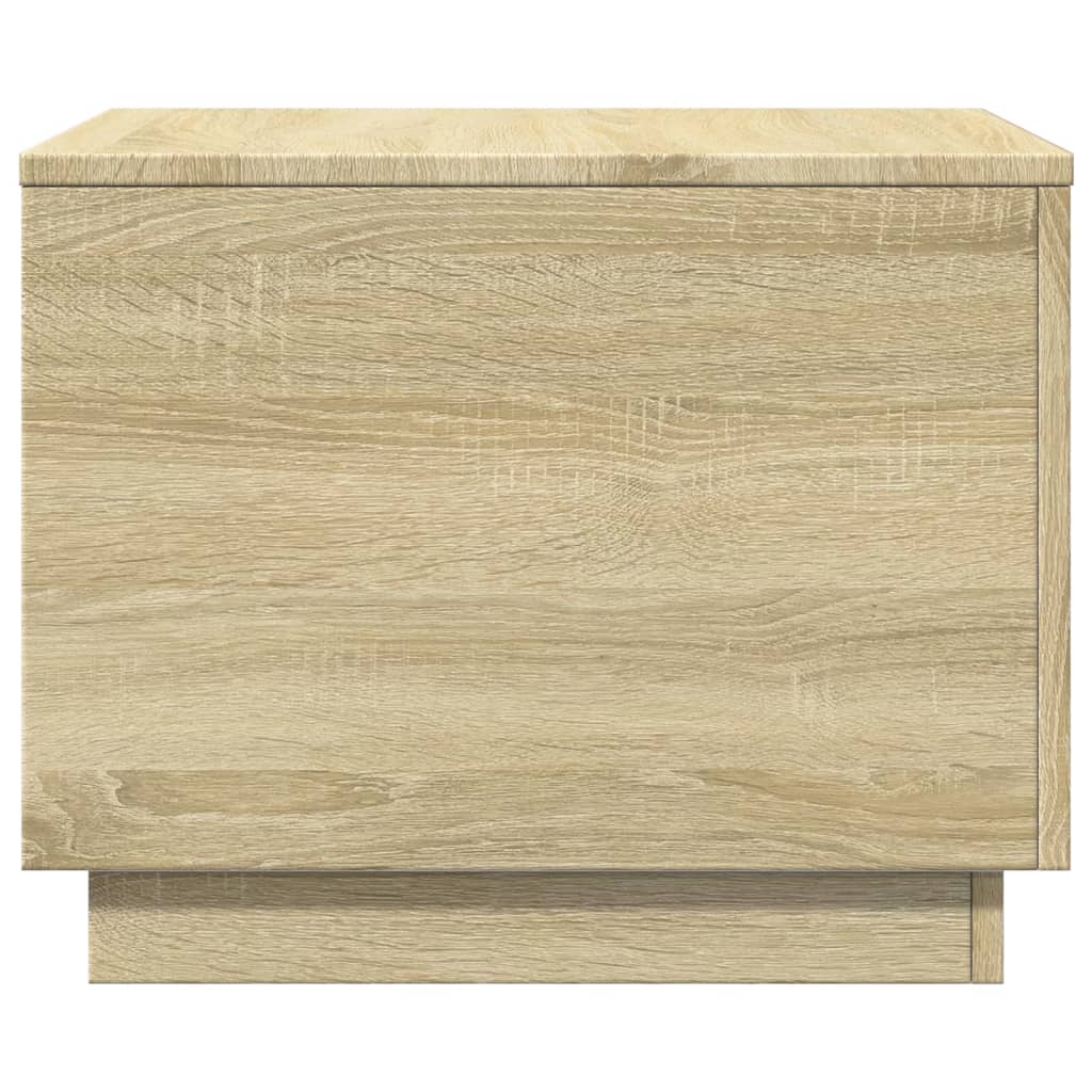 Salontafel met LED-verlichting 50x50x40 cm sonoma eiken is nu te koop bij PeponiXL, paradijselijk wonen!