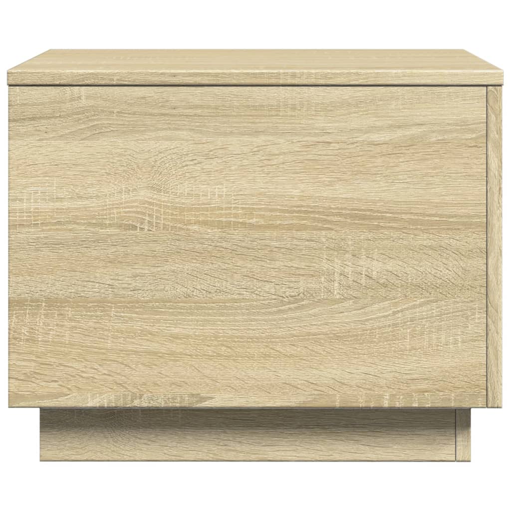 Salontafel met LED-verlichting 50x50x40 cm sonoma eiken is nu te koop bij PeponiXL, paradijselijk wonen!
