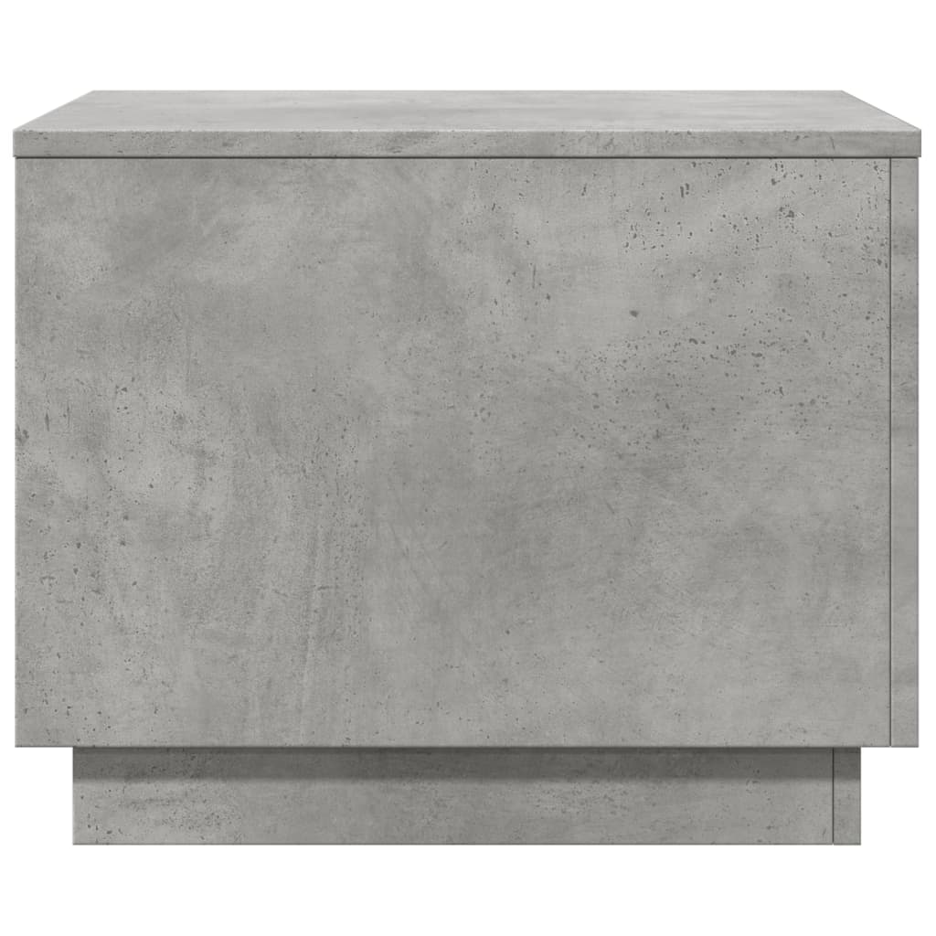 Salontafel met LED-verlichting 50x50x40 cm betongrijs is nu te koop bij PeponiXL, paradijselijk wonen!