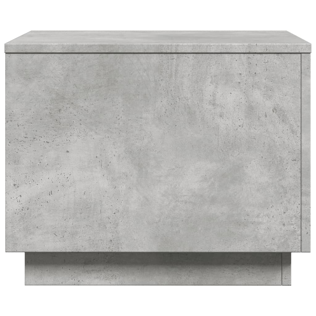 Salontafel met LED-verlichting 50x50x40 cm betongrijs is nu te koop bij PeponiXL, paradijselijk wonen!