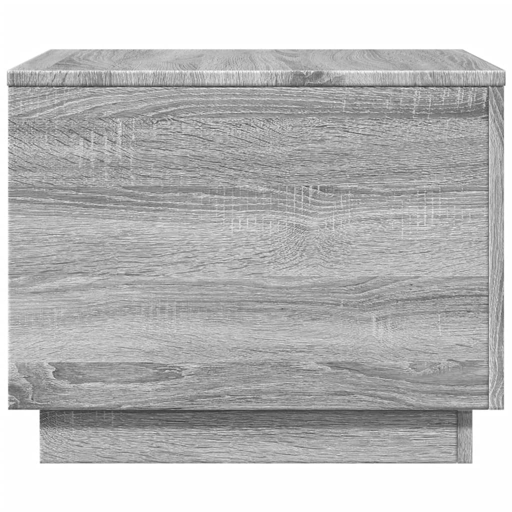 Salontafel met LED-verlichting 50x50x40 cm grijs sonoma eiken is nu te koop bij PeponiXL, paradijselijk wonen!