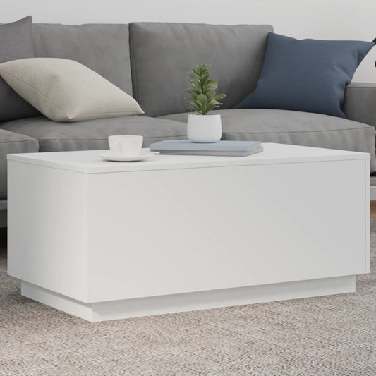 Salontafel met LED-verlichting 90x50x40 cm wit is nu te koop bij PeponiXL, paradijselijk wonen!