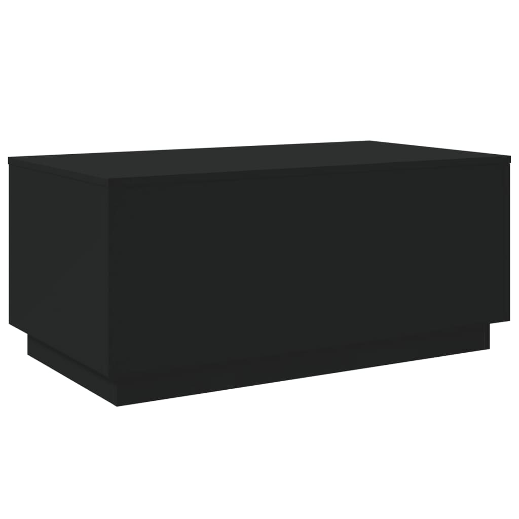 Salontafel met LED-verlichting 90x50x40 cm zwart is nu te koop bij PeponiXL, paradijselijk wonen!