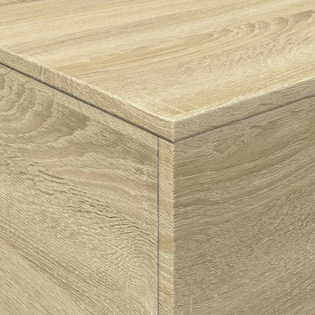 Salontafel met LED-verlichting 90x50x40 cm sonoma eikenkleurig is nu te koop bij PeponiXL, paradijselijk wonen!