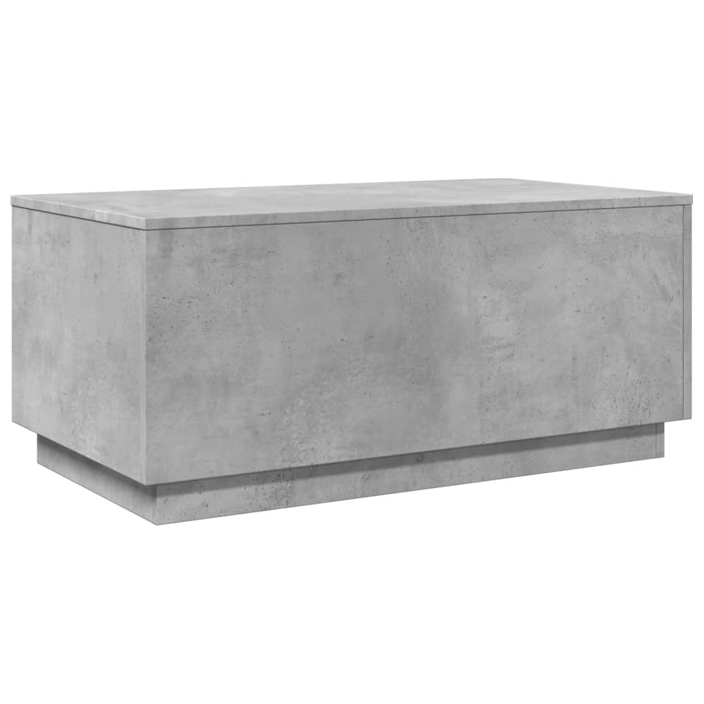 Salontafel met LED-verlichting 90x50x40 cm betongrijs is nu te koop bij PeponiXL, paradijselijk wonen!