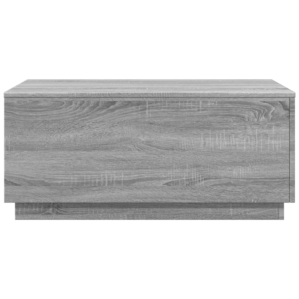 Salontafel met LED-verlichting 90x50x40 cm grijs sonoma eiken is nu te koop bij PeponiXL, paradijselijk wonen!