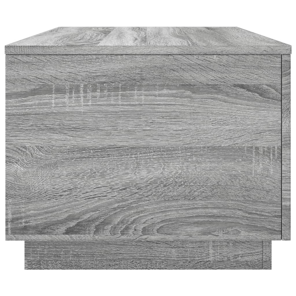 Salontafel met LED-verlichting 90x50x40 cm grijs sonoma eiken is nu te koop bij PeponiXL, paradijselijk wonen!