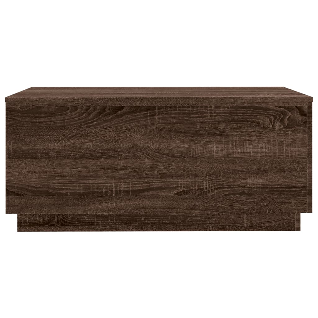 Salontafel met LED-verlichting 90x50x40 cm bruin eikenkleur is nu te koop bij PeponiXL, paradijselijk wonen!