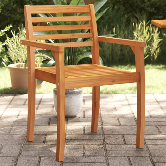 Tuinstoelen 2 st 59x55x85 cm massief acaciahout is nu te koop bij PeponiXL, paradijselijk wonen!