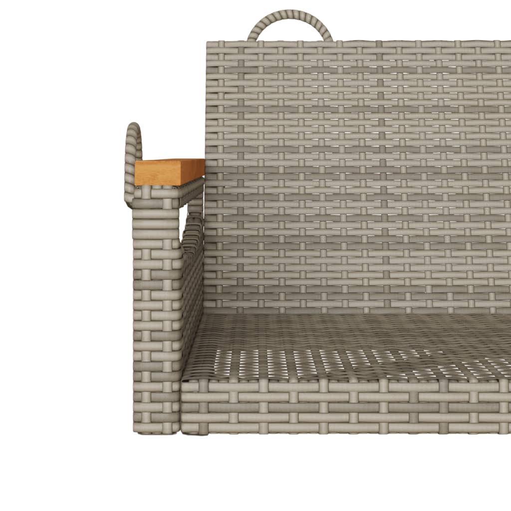 Schommelbank 63x62x40 cm poly rattan grijs is nu te koop bij PeponiXL, paradijselijk wonen!