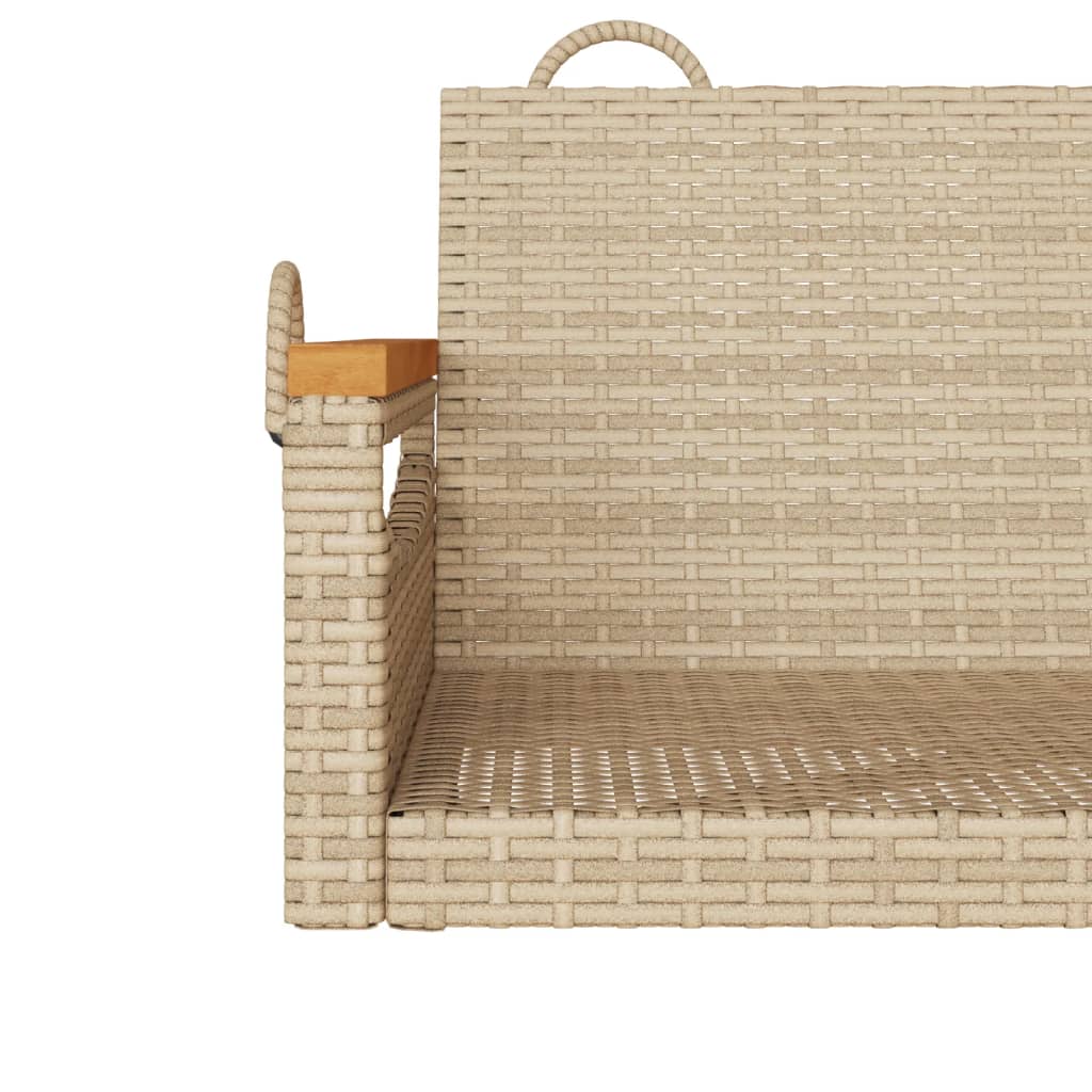 Schommelbank 63x62x40 cm poly rattan beige is nu te koop bij PeponiXL, paradijselijk wonen!