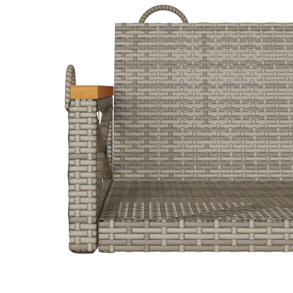 Schommelbank 63x62x40 cm poly rattan grijs is nu te koop bij PeponiXL, paradijselijk wonen!