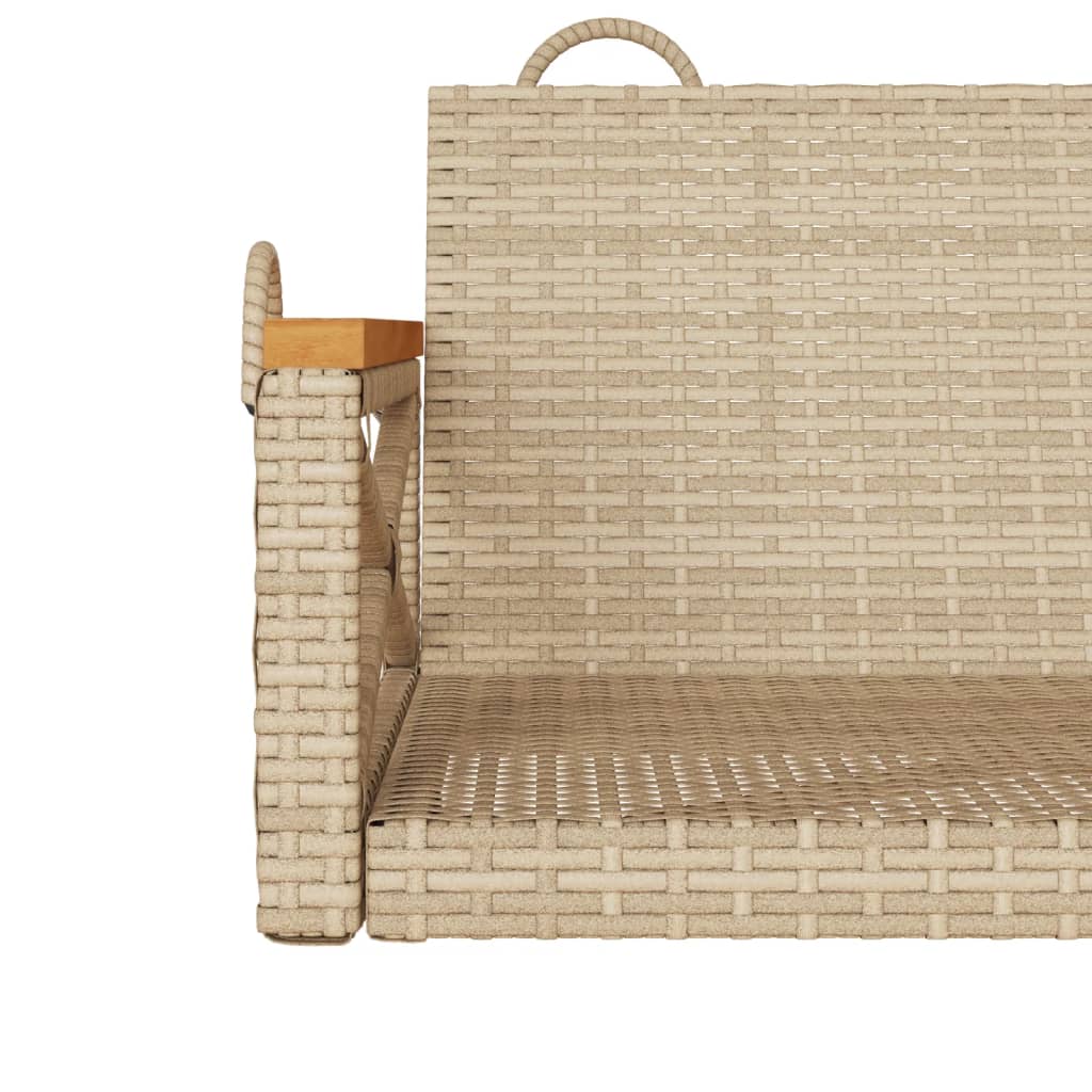 Schommelbank 63x62x40 cm poly rattan beige is nu te koop bij PeponiXL, paradijselijk wonen!