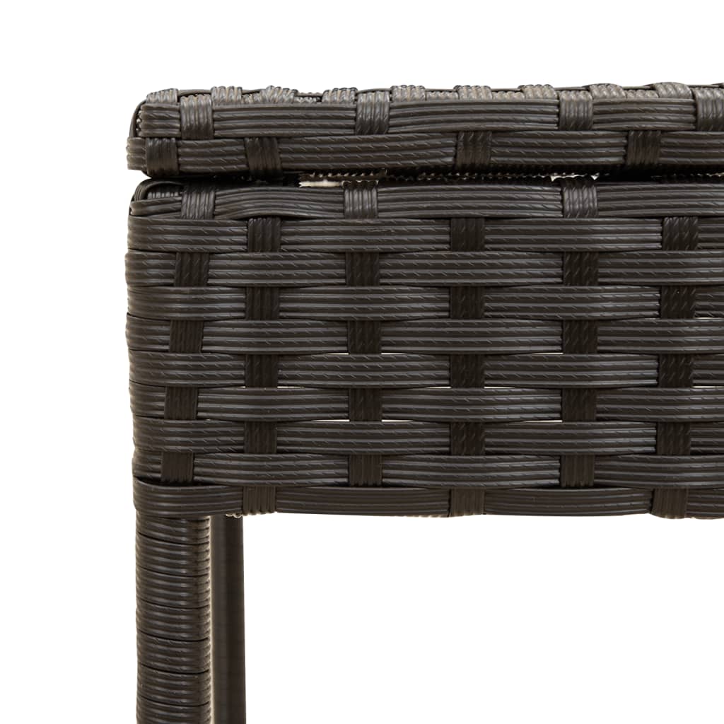Ligbed met luifel en tafel poly rattan zwart is nu te koop bij PeponiXL, paradijselijk wonen!