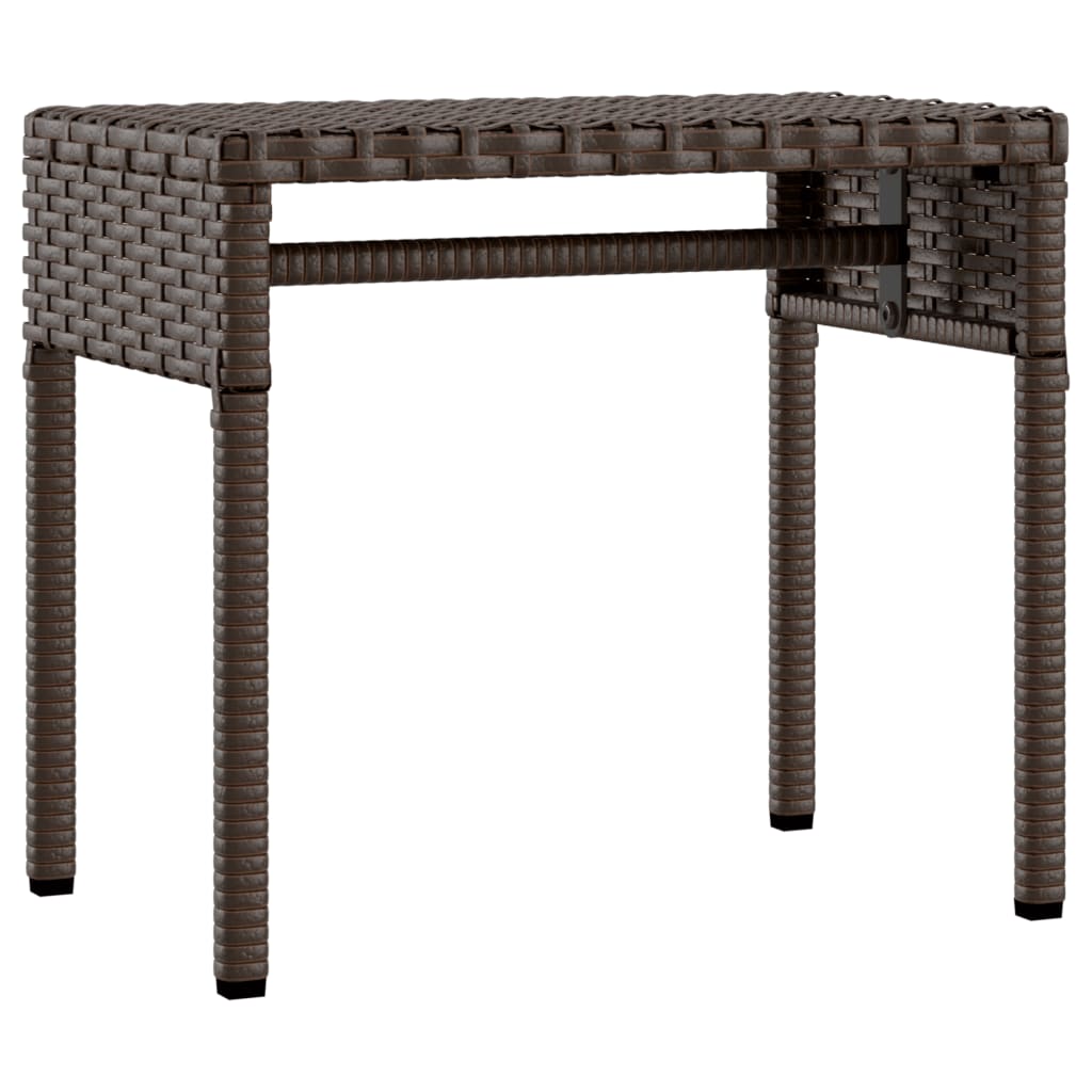 Ligbed met luifel en tafel poly rattan bruin is nu te koop bij PeponiXL, paradijselijk wonen!