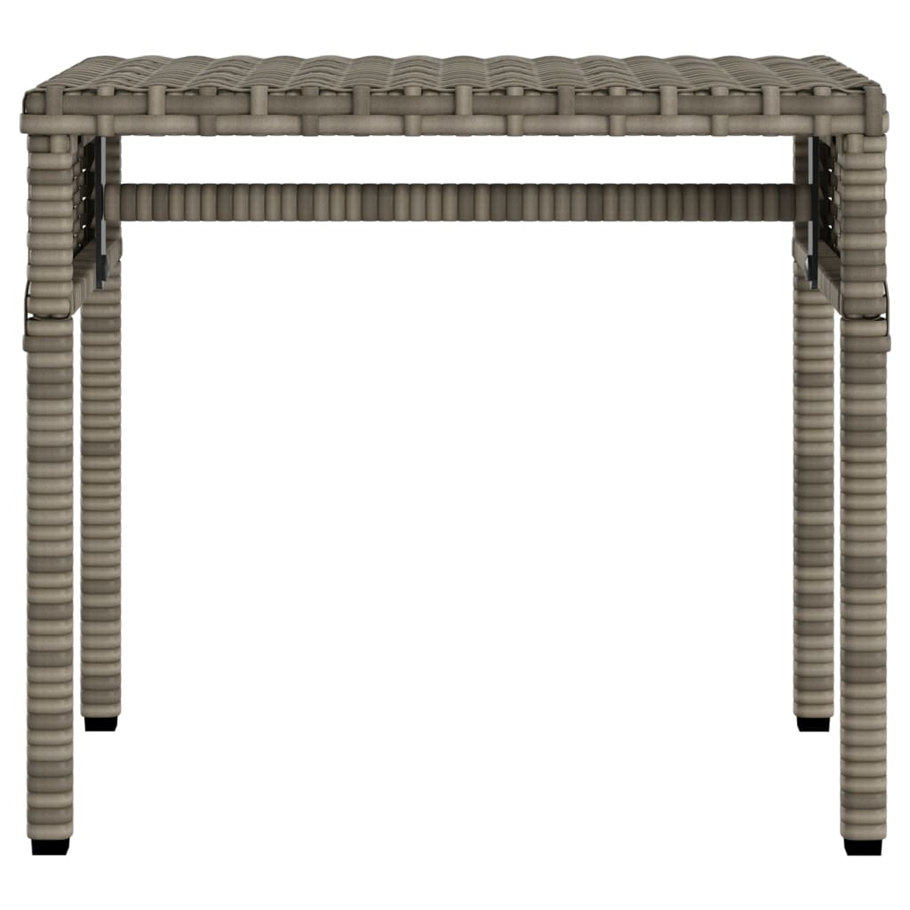 Ligbed met luifel en tafel poly rattan grijs is nu te koop bij PeponiXL, paradijselijk wonen!