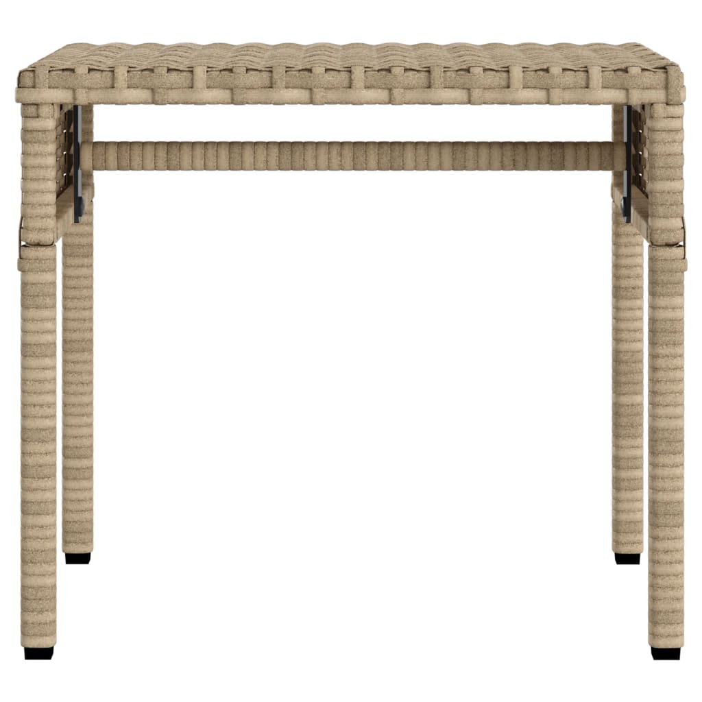 Ligbed met luifel en tafel poly rattan beige is nu te koop bij PeponiXL, paradijselijk wonen!