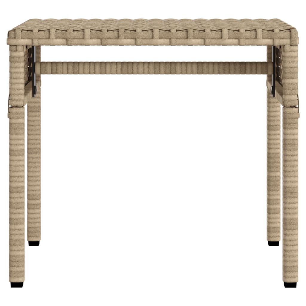 Ligbed met luifel en tafel poly rattan beige is nu te koop bij PeponiXL, paradijselijk wonen!