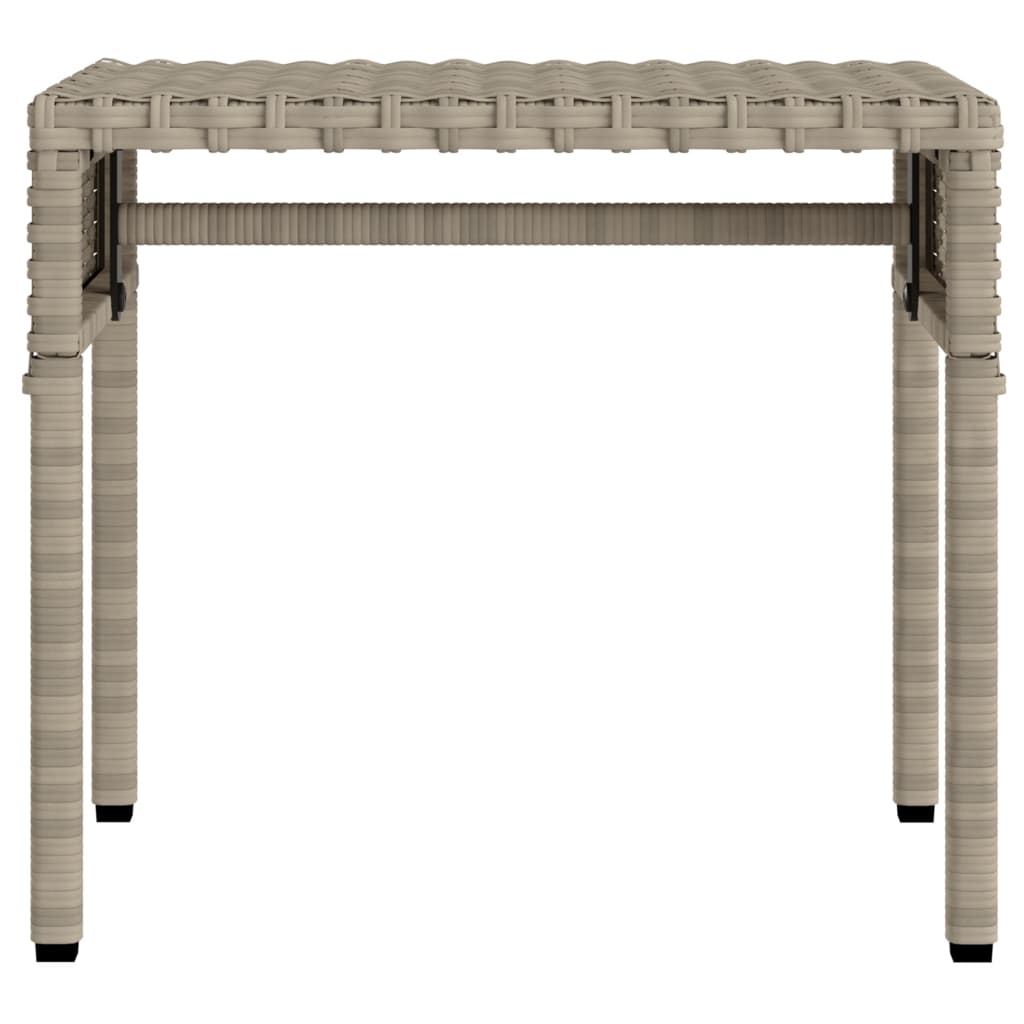 Ligbed met luifel en tafel poly rattan lichtgrijs is nu te koop bij PeponiXL, paradijselijk wonen!