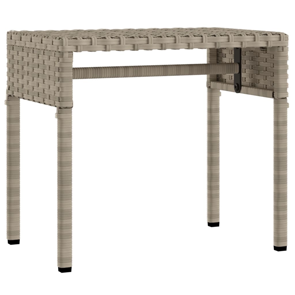 Ligbed met luifel en tafel poly rattan lichtgrijs is nu te koop bij PeponiXL, paradijselijk wonen!