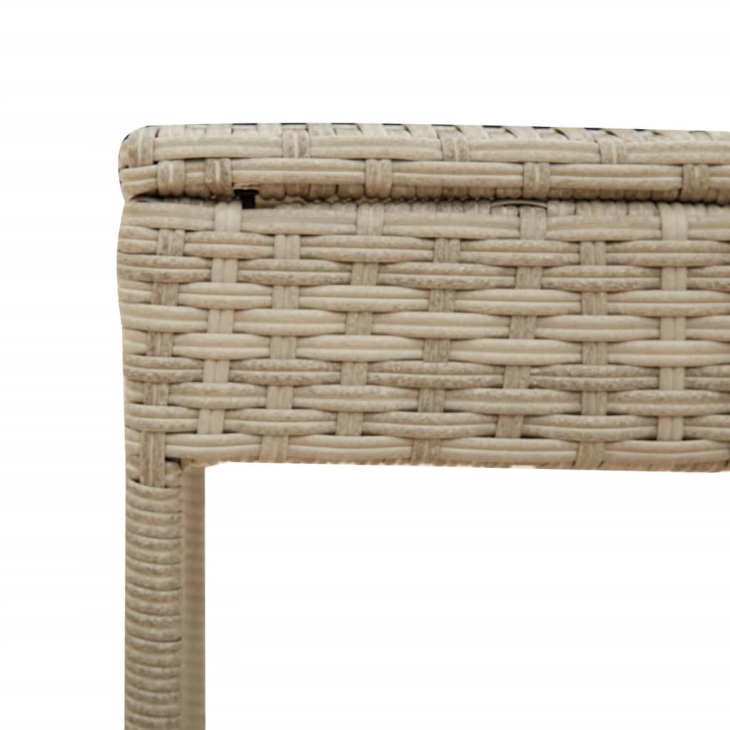 Ligbed met luifel en tafel poly rattan lichtgrijs is nu te koop bij PeponiXL, paradijselijk wonen!