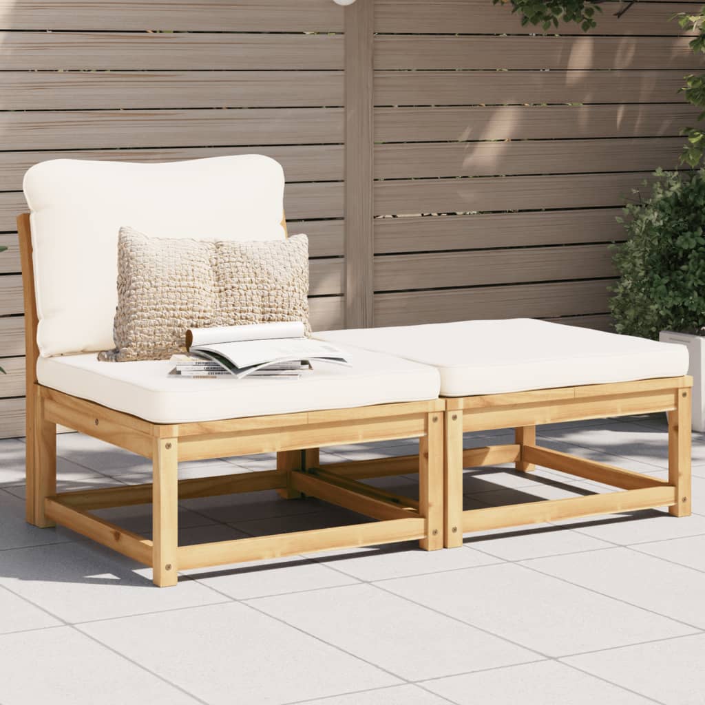 3-delige Loungeset met kussens massief acaciahout is nu te koop bij PeponiXL, paradijselijk wonen!