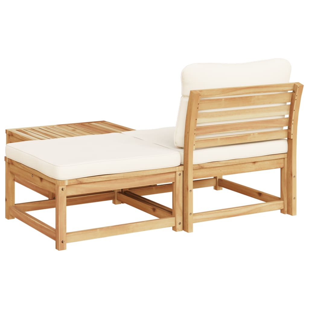 3-delige Loungeset met kussens massief acaciahout is nu te koop bij PeponiXL, paradijselijk wonen!