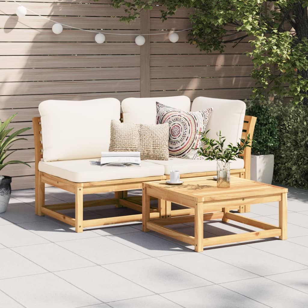 Tuintafel 63x63x30 cm massief acaciahout is nu te koop bij PeponiXL, paradijselijk wonen!