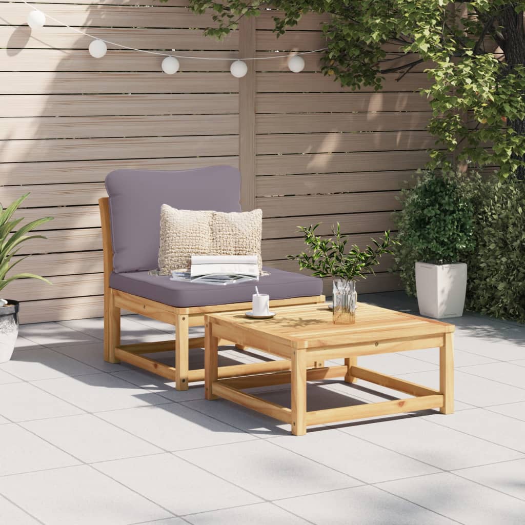 Tuinbank met kussens massief acaciahout is nu te koop bij PeponiXL, paradijselijk wonen!