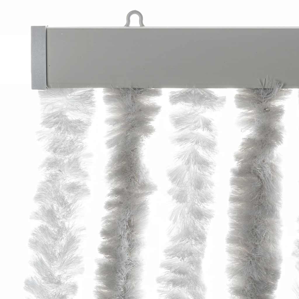 Vliegengordijn 56x200 cm chenille lichtgrijs en wit is nu te koop bij PeponiXL, paradijselijk wonen!