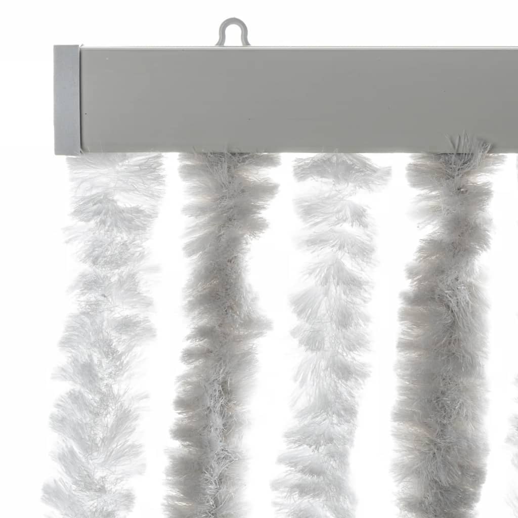 Vliegengordijn 100x200 cm chenille lichtgrijs en wit is nu te koop bij PeponiXL, paradijselijk wonen!