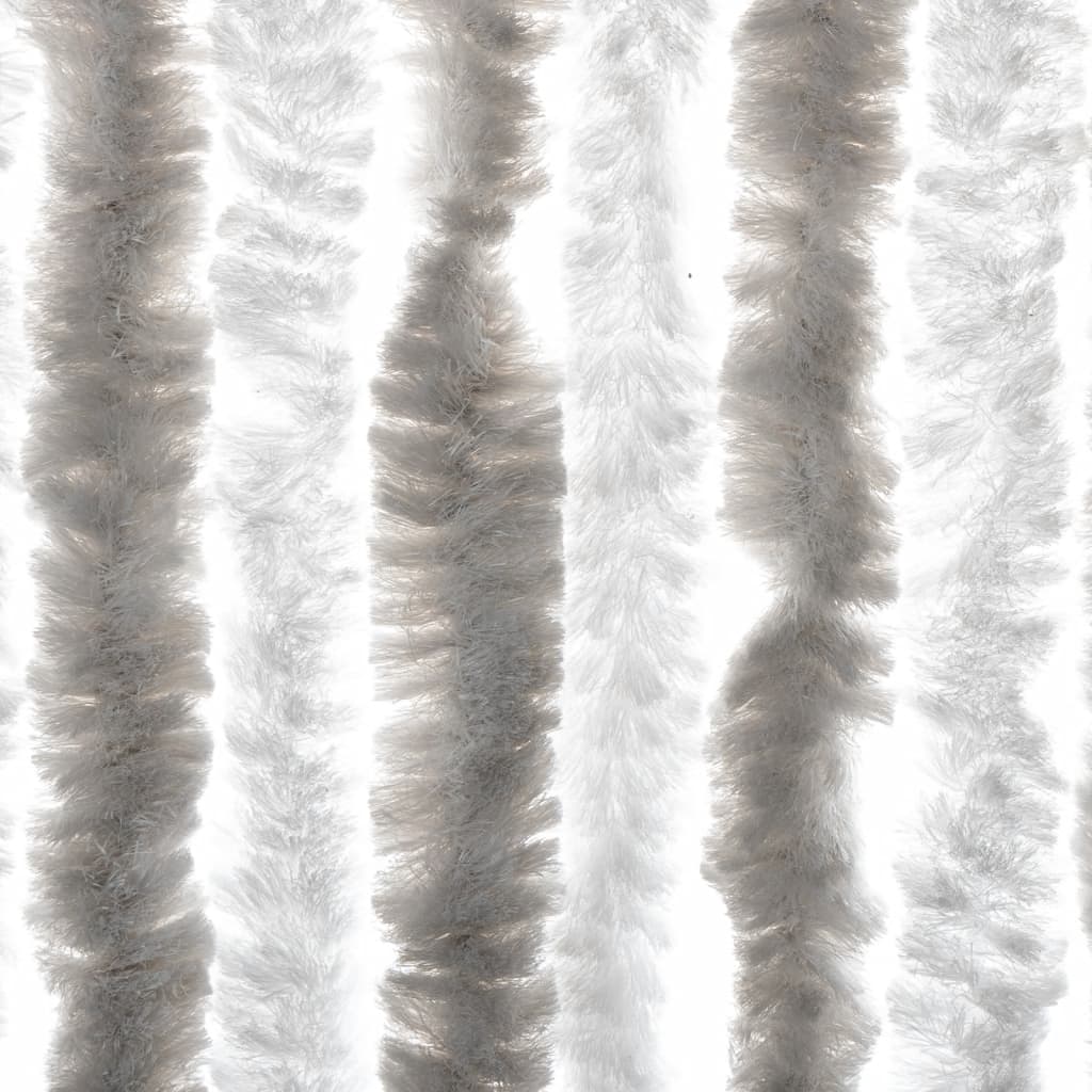 Vliegengordijn 100x220 cm chenille lichtgrijs en wit is nu te koop bij PeponiXL, paradijselijk wonen!