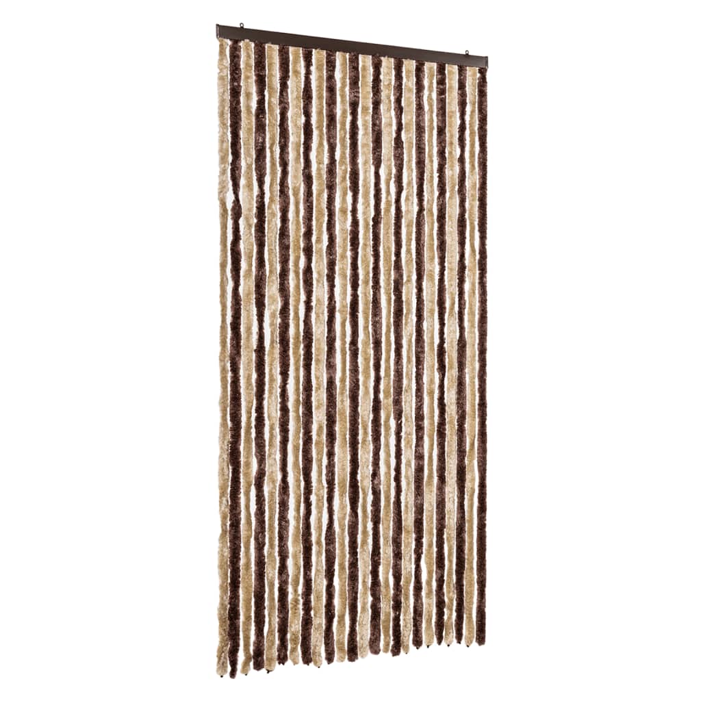 Vliegengordijn 100x200 cm chenille beige en lichtbruin is nu te koop bij PeponiXL, paradijselijk wonen!