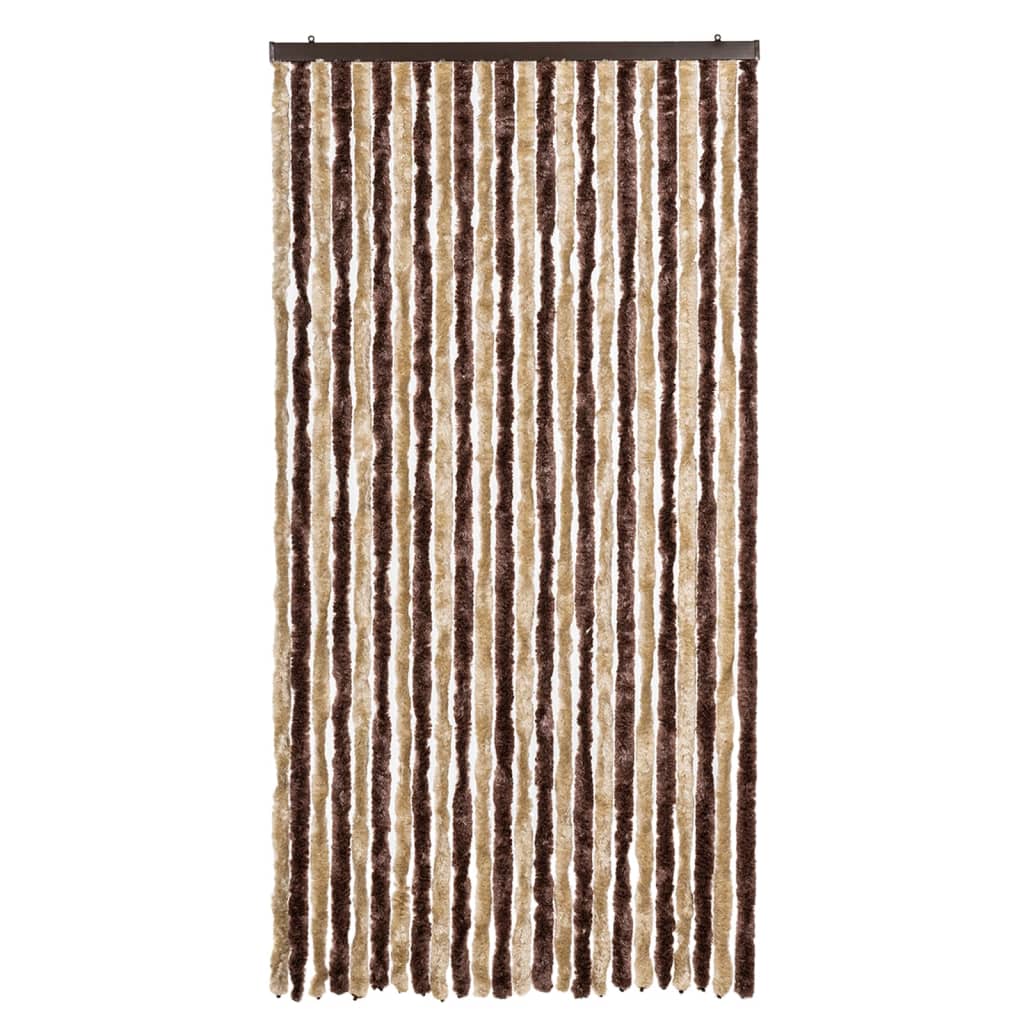 Vliegengordijn 100x200 cm chenille beige en lichtbruin is nu te koop bij PeponiXL, paradijselijk wonen!