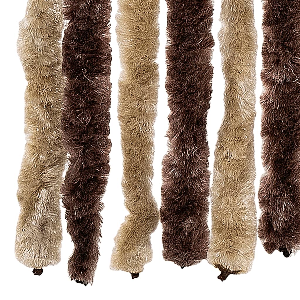 Vliegengordijn 100x200 cm chenille beige en lichtbruin is nu te koop bij PeponiXL, paradijselijk wonen!