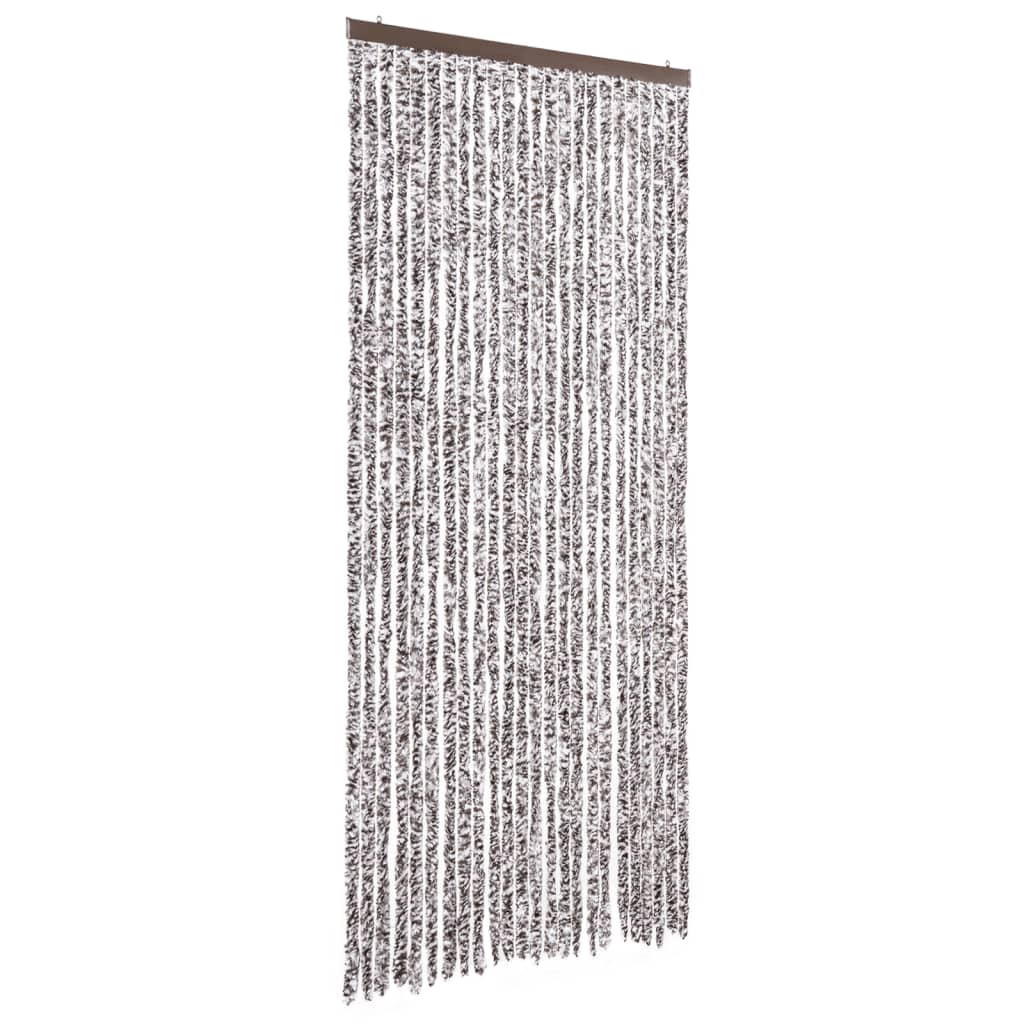 Vliegengordijn 100x200 cm chenille bruin en beige is nu te koop bij PeponiXL, paradijselijk wonen!
