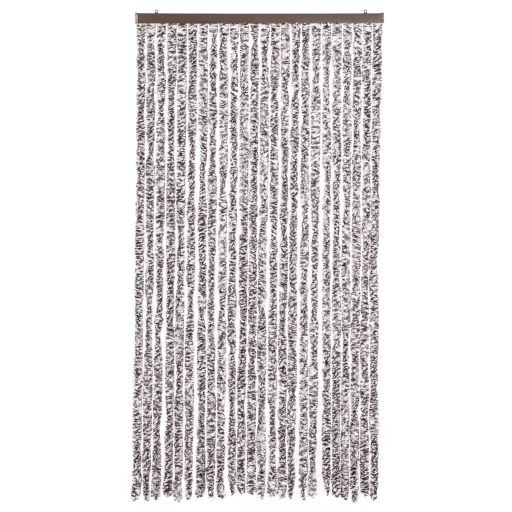 Vliegengordijn 100x200 cm chenille bruin en beige is nu te koop bij PeponiXL, paradijselijk wonen!