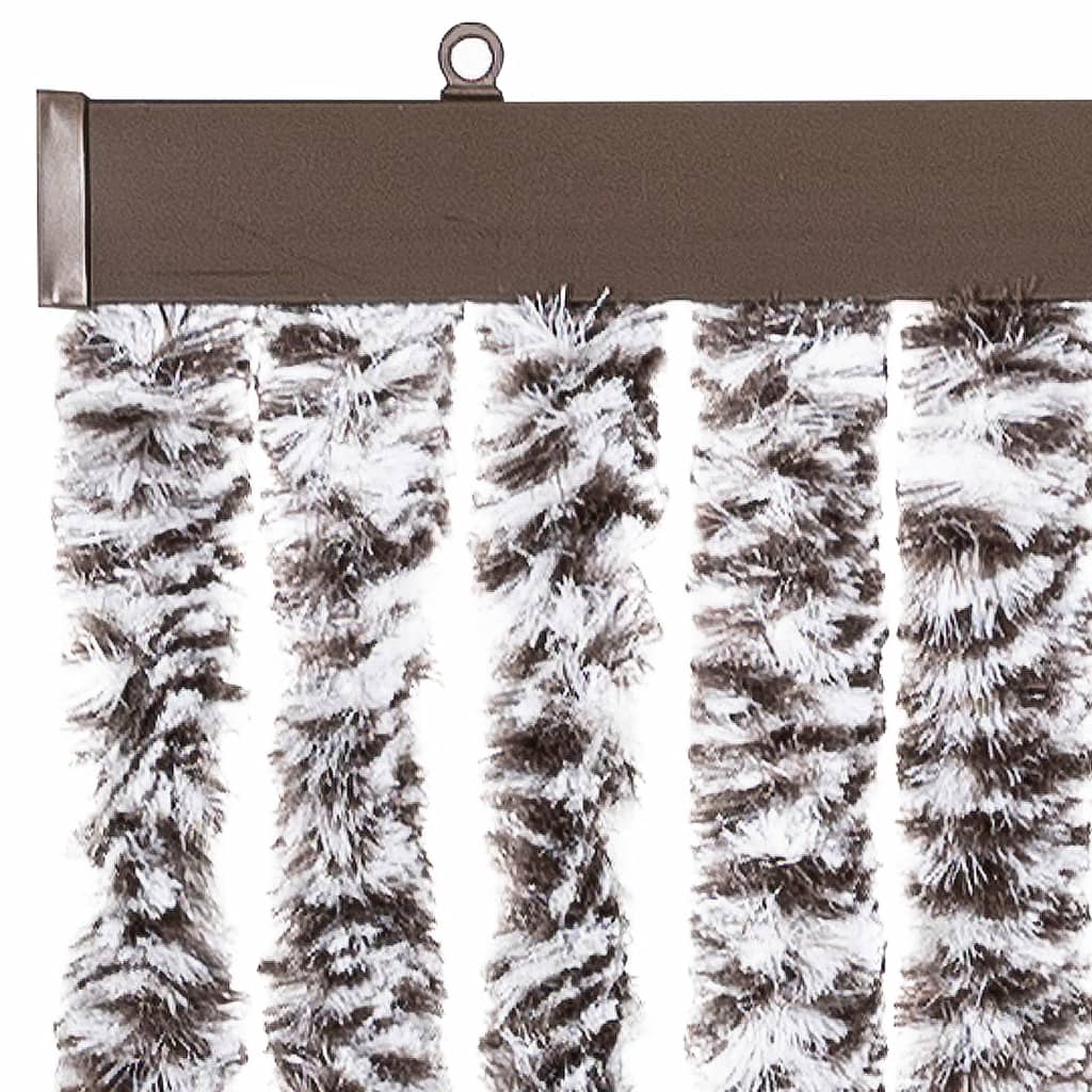Vliegengordijn 100x200 cm chenille bruin en beige is nu te koop bij PeponiXL, paradijselijk wonen!