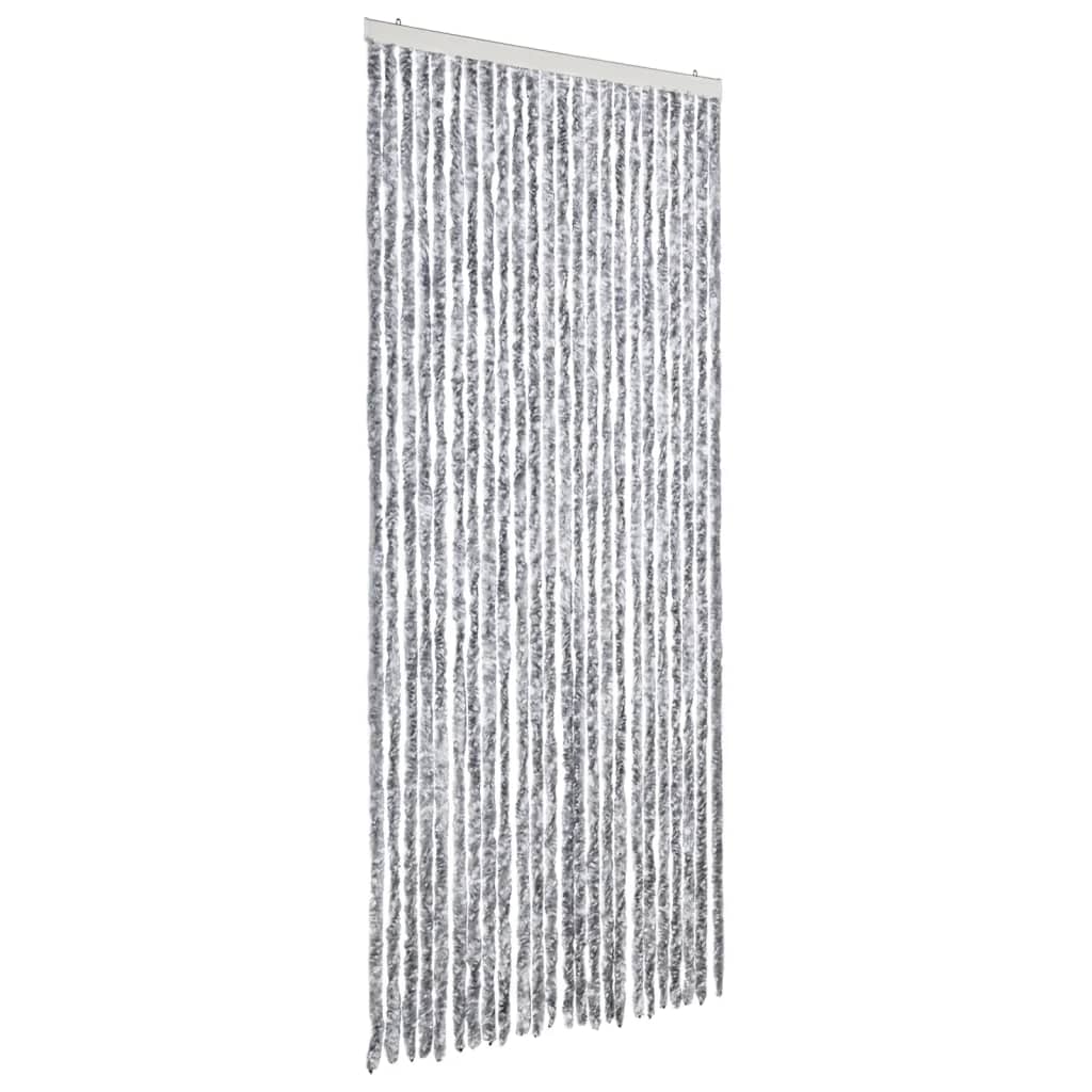 Vliegengordijn 100x200 cm chenille wit en grijs is nu te koop bij PeponiXL, paradijselijk wonen!